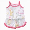 thumbnail image 1 of TAmten Summer Toddler Girl Clothes 1T 2T 3T 4T 5T T-Shirts Shorts Clothing Set Ribbed Knit Cute Summer Outfits 2pcs Shorts Outfits Set Size 4-5 Years, 1 of 7