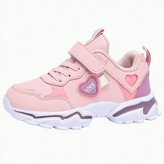 TAmten Tennis Shoes for Girls Kids Sneakers Boys Athletic Running Walking Shoes Black Toddler(Pink,13.5)