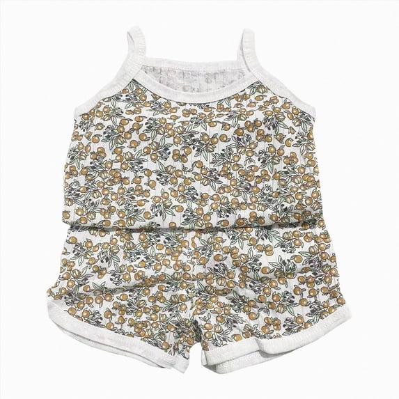TAmten Toddler Baby Girls Clothes 1T 2T 3T 4T 5T T-Shirts Shorts Clothing Set Short Sleeves Cute Outfits Set 2pcs Shorts Outfits Set Size 1-2 Years