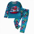 thumbnail image 1 of TAmten Toddler Boy Fall Clothes 2T 3T 4T 5T Outfits Winter Long Sleeve Knitted Cotton Tops Pants Sets Contrast Color Fall Winter Outfits Children's Gift Size 7-8 Years, 1 of 4