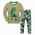 thumbnail image 1 of TAmten Toddler Boy Pajama for Toddler Clothes Set Motorcycle Car Sleepwear 1T 2T 3T 4T 5T Long Sleeve Cotton 2 Piece Kids Pjs Size 6-7 T, 1 of 4