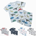 thumbnail image 1 of TAmten Toddler Boys Dailywear Outfits Set 2-8 T Big Boys Pajama Sets Little Kids Clothes Sleepwear Short Sets Size 2-3 Years, 1 of 9