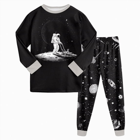 TAmten Toddler Boys' Sleepwear Bamboo Viscose Kids Long Sleeve Tops and Pants Pajama Sets 6-12 Months 12-24 Months 2t 3t 4t 5t 6t 7t 8t 9t Children Size 5-6 Years