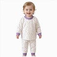 thumbnail image 1 of TAmten Toddler Girls Pajama Sets - Snug Fit Long Sleeve Shirring Sleepwear, Soft Breathable Kids Pjs,6-12 Months 12-24 Months 2t 3t 4t 5t 6t 7t 8t 9t Children Size 6-12 Months, 1 of 6