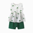 thumbnail image 1 of TAmten Toddler Kids Girl Clothes Baby Girls Floral Letter Graphic Top + Shorts 2Pcs Infant Girls Summer Short Set Newborn Girls Pjs Sets 9-18M 2T 3T 4T 5T Size 4-5 Years, 1 of 4