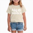 thumbnail image 1 of TAmten Tshirt Girls Girls T Shirts Graphic Tees Short Sleeve Tshirts Crewneck Cute Summer Casual Basic Tops for Kids Teen(Beige,13-14 Years), 1 of 4