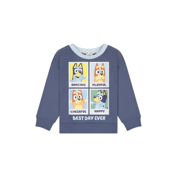 Bluey Toddler Boys Long Sleeve Sweatshirt, Sizes 12 Months - 5T