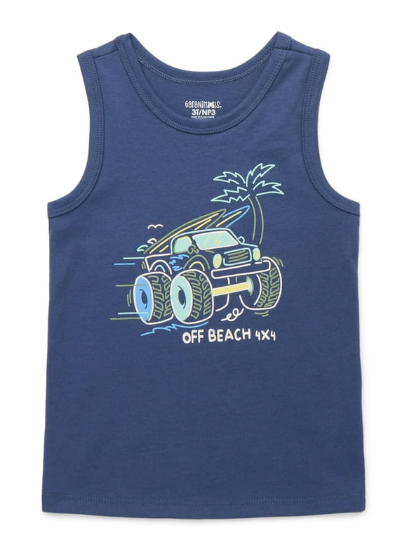 Garanimals Toddler Boys Graphic Jersey Tank Top, Sizes 18M-5T