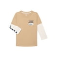 thumbnail image 1 of Garanimals Toddler Boys Layered Graphic Tee with Long Sleeves, Sizes 18M-5T, 1 of 4