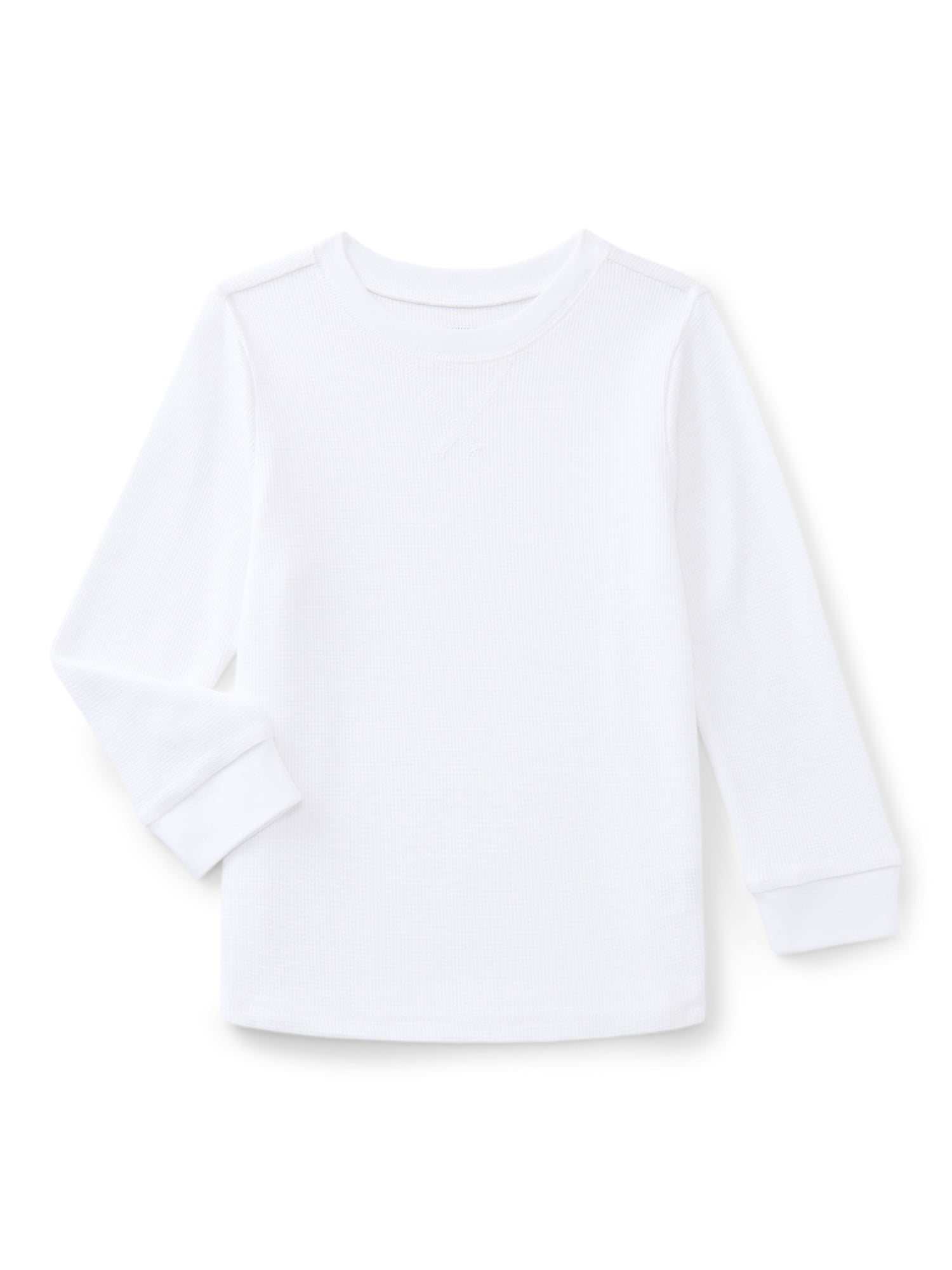 Garanimals Toddler Boys Holiday Micro Thermal Tee with Long Sleeves, Sizes 18M-5T
