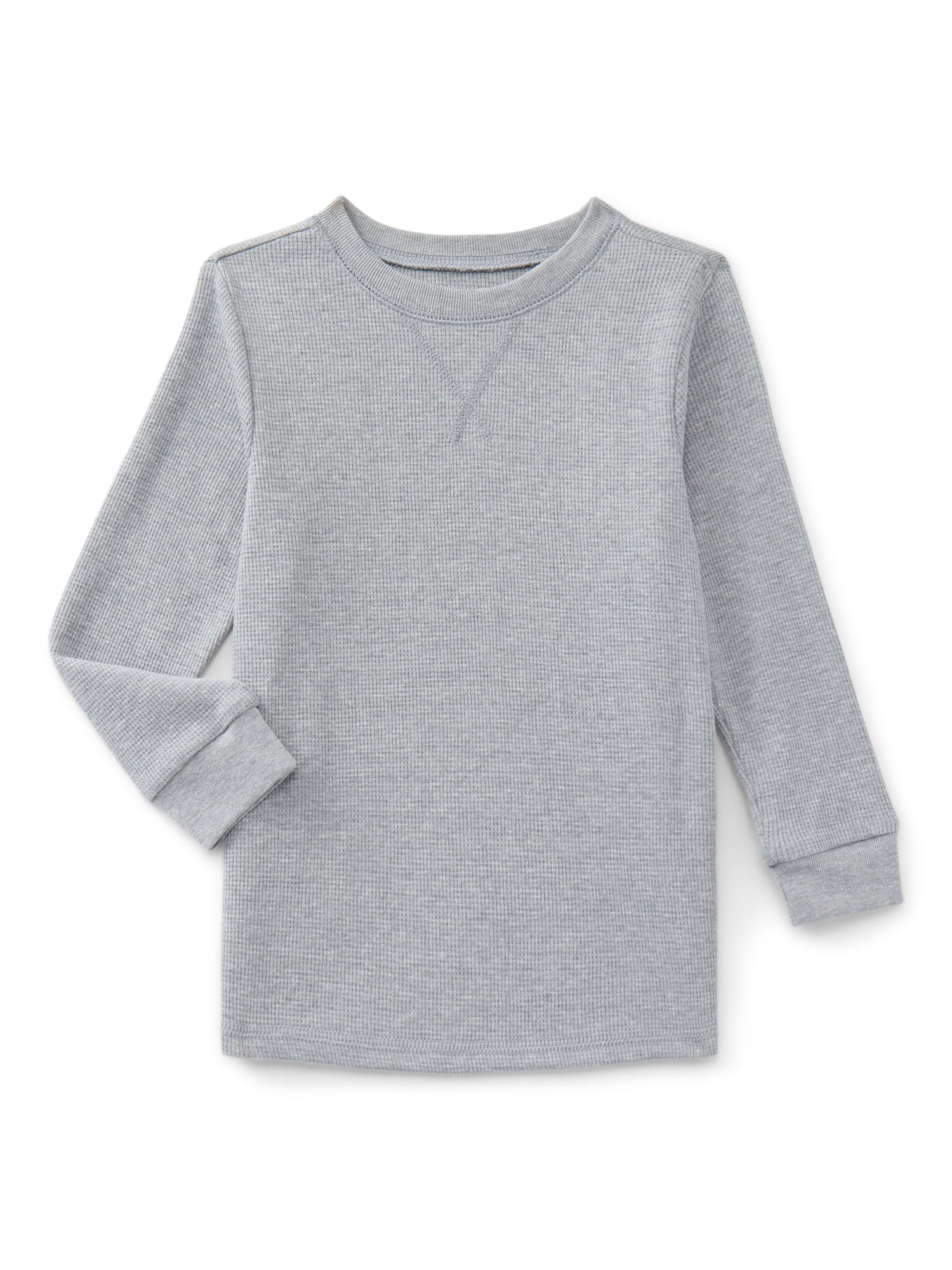 Garanimals Toddler Boys Holiday Micro Thermal Tee with Long Sleeves, Sizes 18M-5T