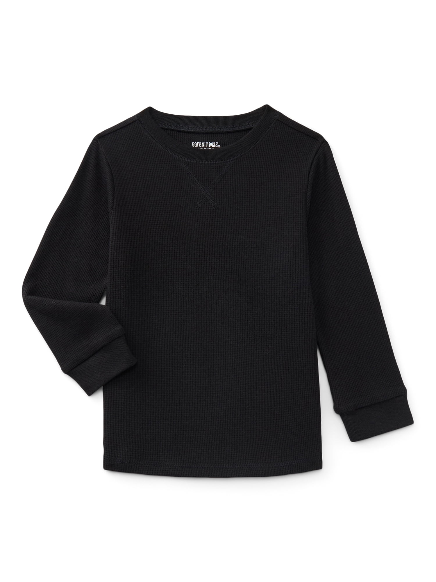 Garanimals Toddler Boys Holiday Micro Thermal Tee with Long Sleeves, Sizes 18M-5T