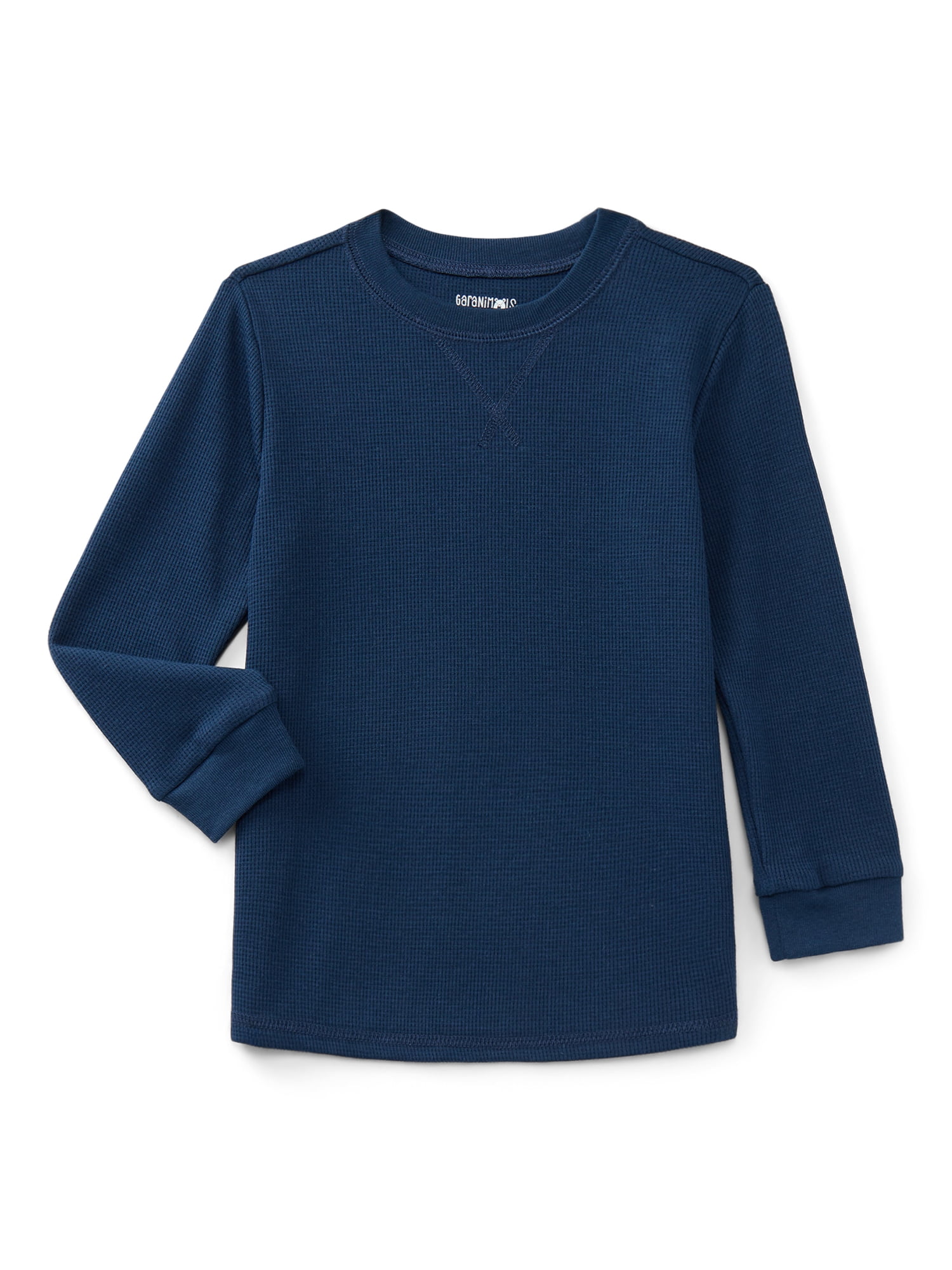 Garanimals Toddler Boys Holiday Micro Thermal Tee with Long Sleeves, Sizes 18M-5T