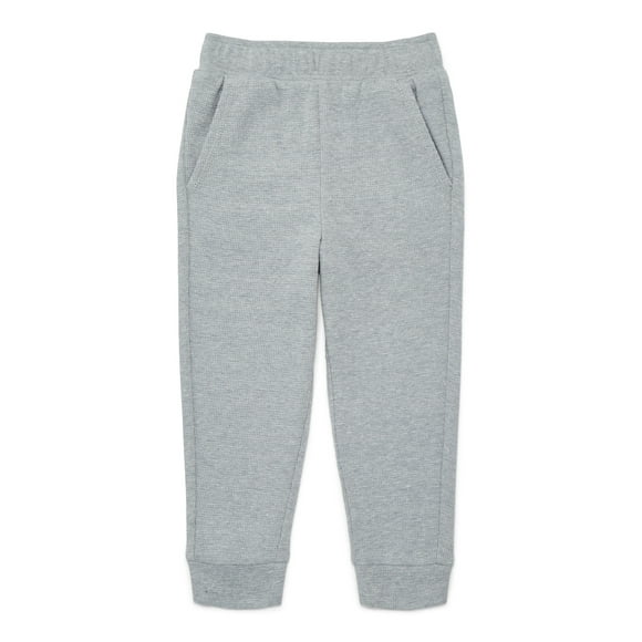 Garanimals Toddler Boys Holiday Solid Micro Thermal Joggers, Sizes 18M-5T