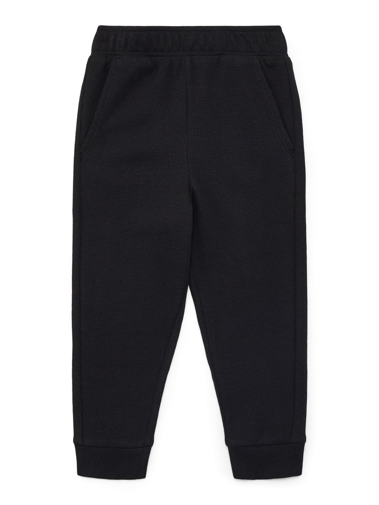 Garanimals Toddler Boys Holiday Solid Micro Thermal Joggers, Sizes 18M-5T