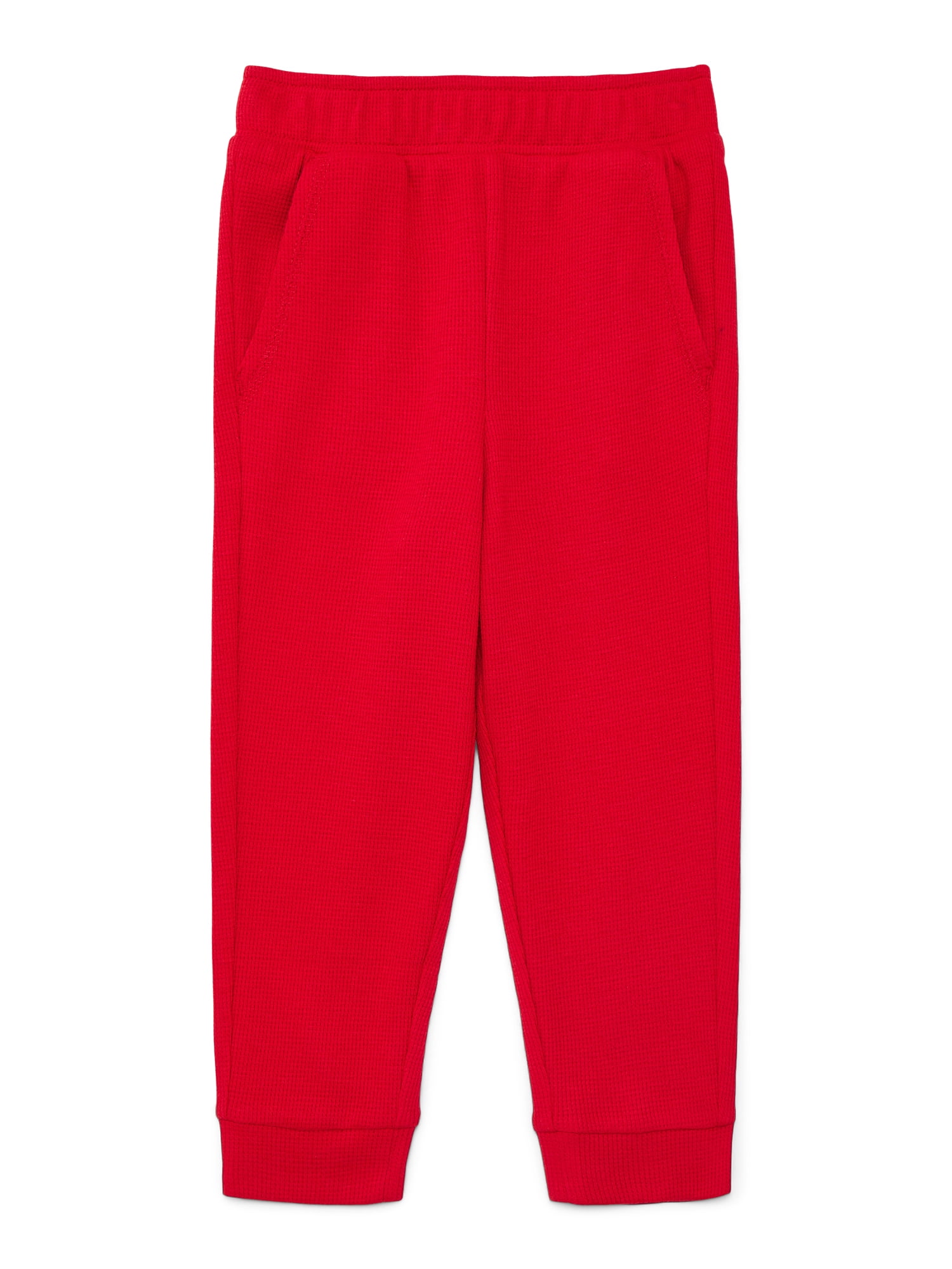 Garanimals Toddler Boys Holiday Solid Micro Thermal Joggers, Sizes 18M-5T