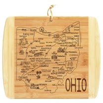 TB Home Ohio Cutting Board and Charcuterie Serving Platter, 13" x 11"