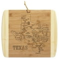 thumbnail interactive-video image 1 of TB Home Texas State Bamboo Wood Cutting Board and Charcuterie Serving Platter, 13” x 11”, 1 of 8