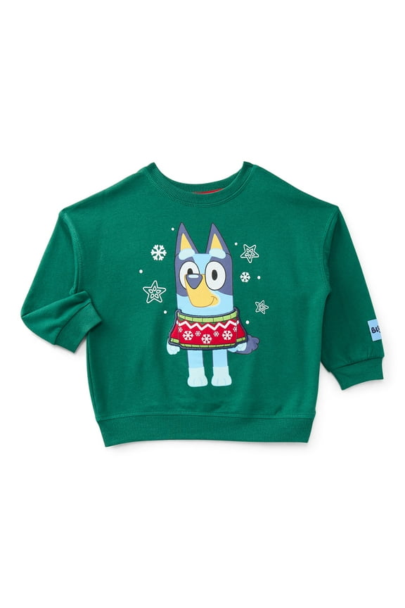 Bluey Toddler Boys Graphic Sweatshirt with Long Sleeves, Sizes 12M-5T