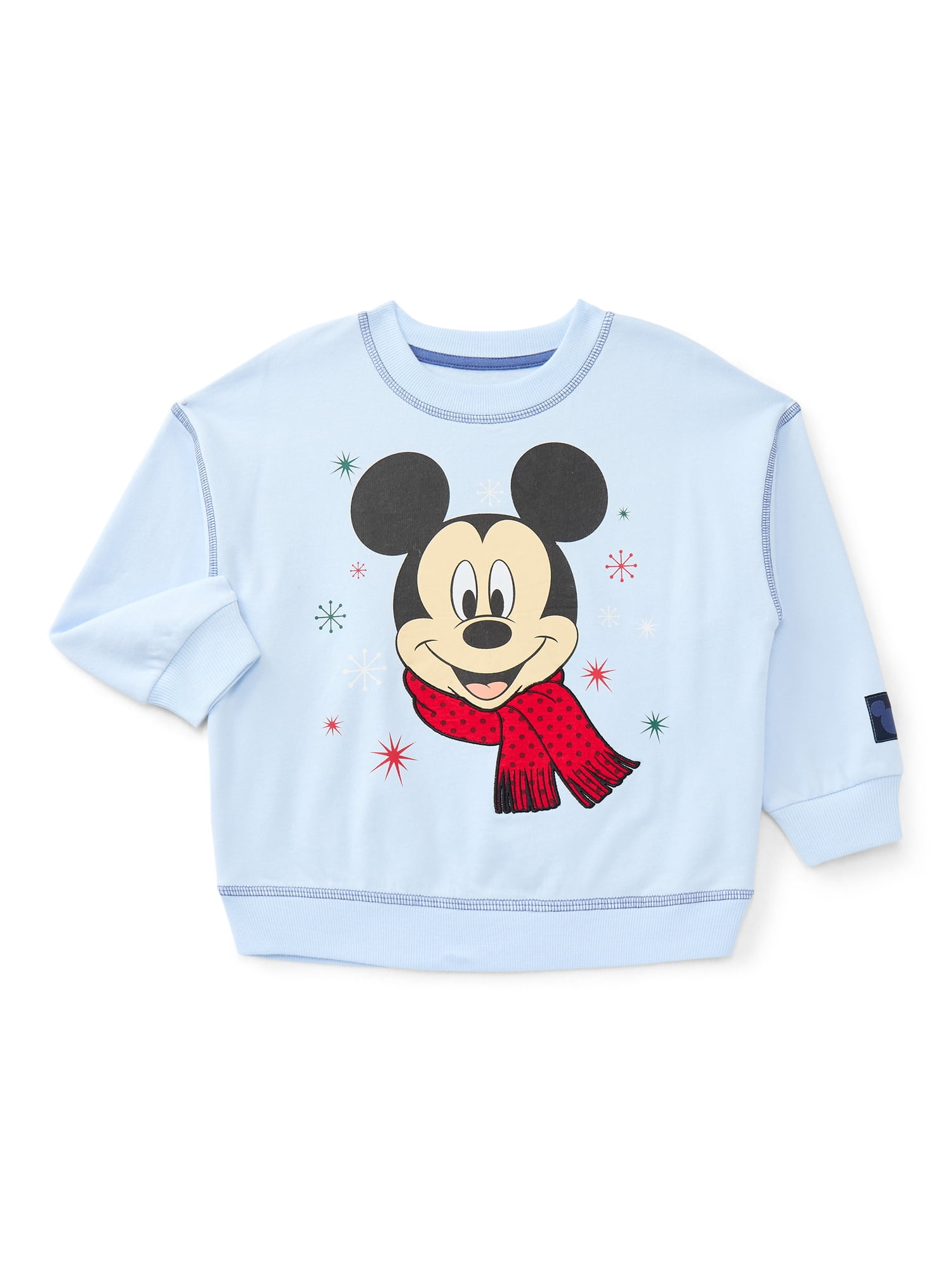 Mickey Mouse Toddler Boys Graphic Sweatshirt with Long Sleeves, Sizes 12M-5T