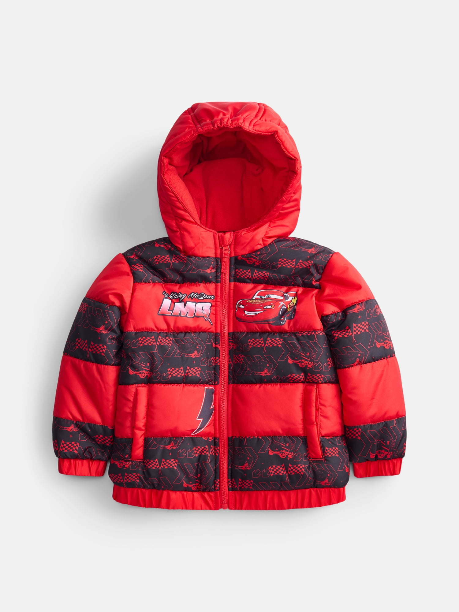 Cars Toddler Boys Heavyweight Puffer Jacket, Sizes 2T-5T