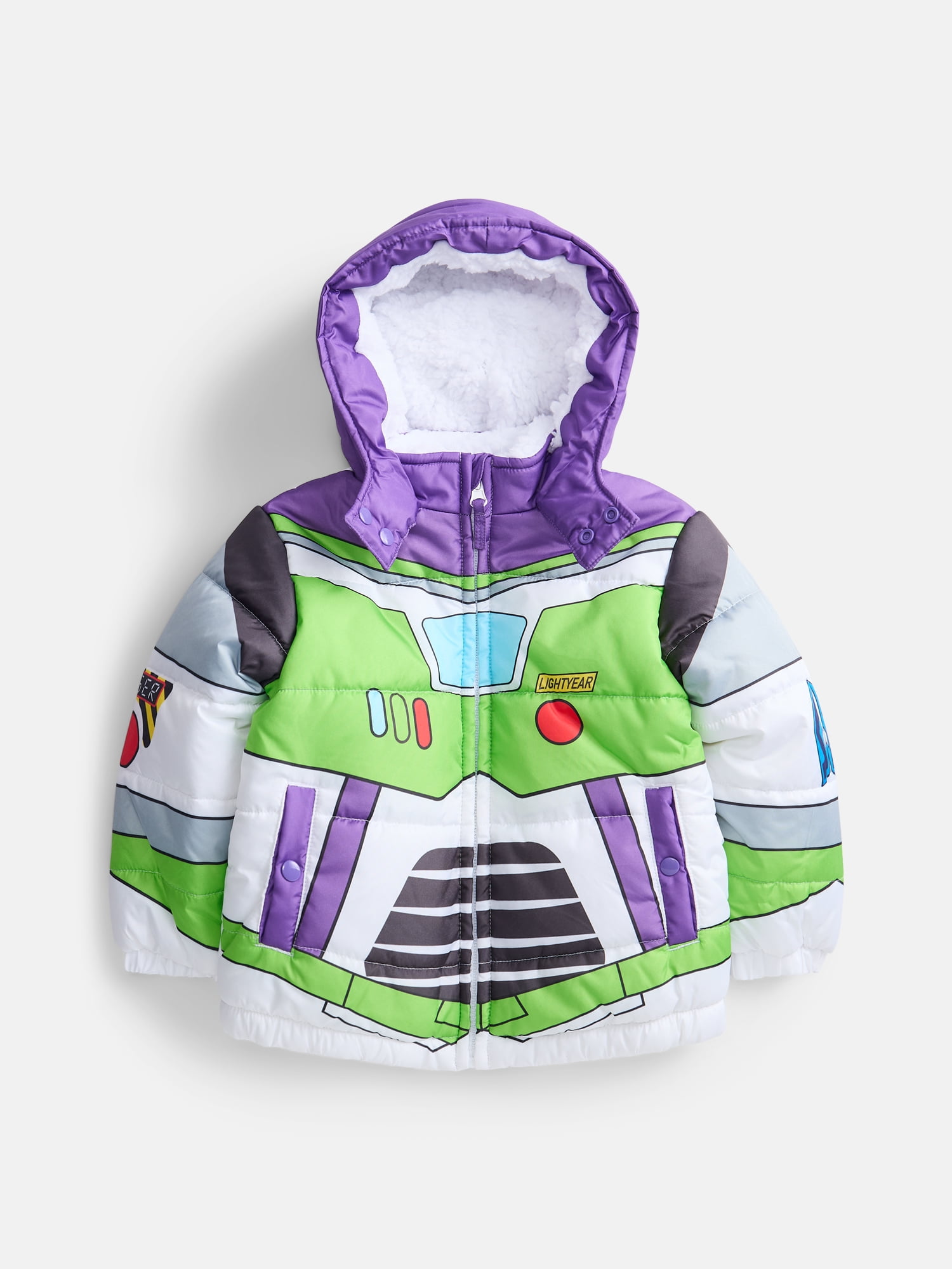 Disney Toy Story Toddler Boys Heavyweight Puffer Jacket, Sizes 2T-5T