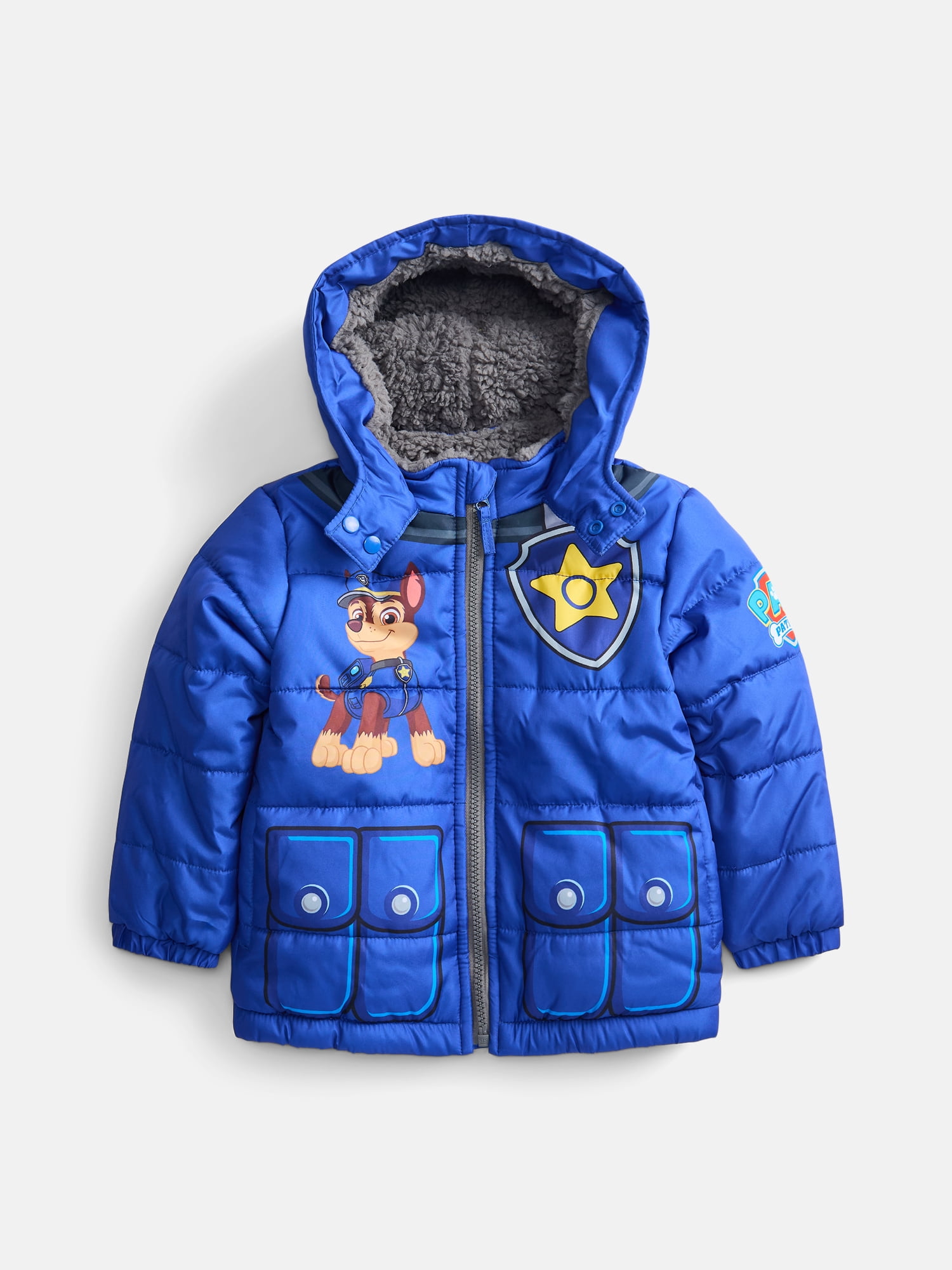 Paw Patrol Toddler Boys Heavyweight Puffer Jacket, Sizes 2T-5T
