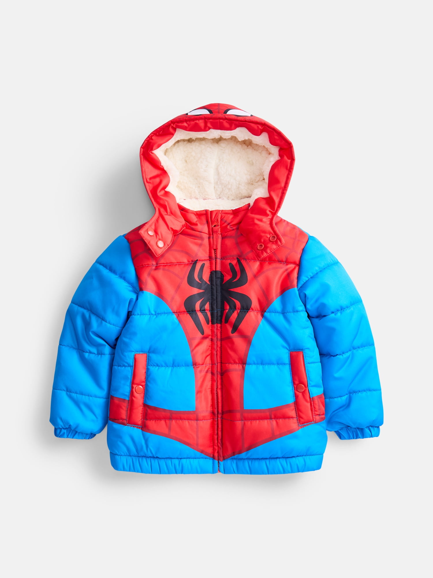 Spider-Man Toddler Boys Heavyweight Puffer Jacket, Sizes 2T-5T