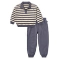 thumbnail image 1 of Modern Moments by Gerber Toddler Boy Polo Sweatshirt and Sweatpant Outfit Set, Sizes 12 Months - 5T, 1 of 14