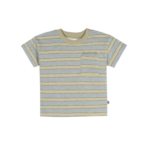 Modern Moments by Gerber Baby and Toddler Boy Organic Loose Fit Top with Pocket, Sizes 0/3 Months - 5T