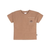 by Gerber Baby and Toddler Boy Organic Loose Fit Top with Pocket, Sizes 0/3 Months - 5T