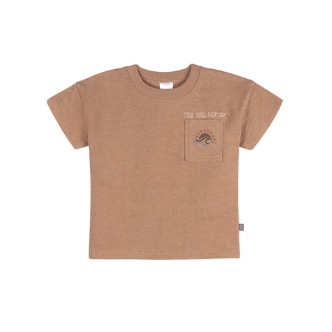 Modern Moments by Gerber Baby and Toddler Boy Organic Loose Fit Top with Pocket, Sizes 0/3 Months - 5T