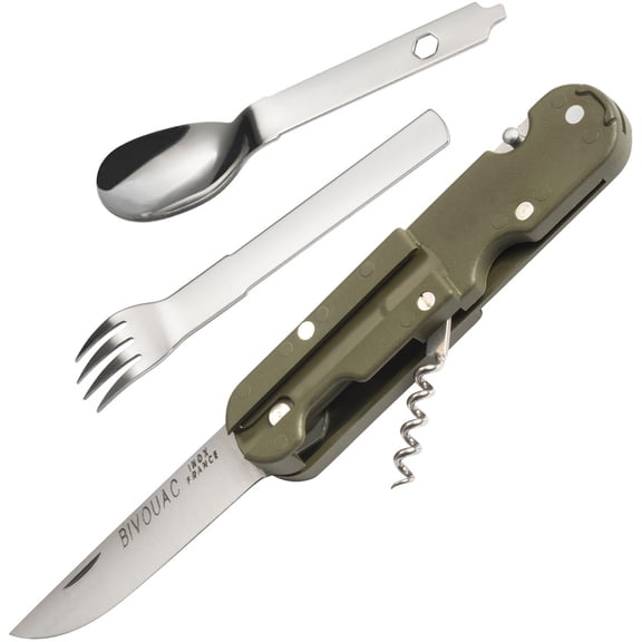 TB Outdoor 11060056 5-Function Green Handle French Army Pocket Knife