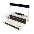 thumbnail image 1 of TB-S20A: TruBind Spiral Coil Spine Binding Machine with Electric Coil Spine Inserter, Manual Punch, Round Holes, 4:1 Pitch, White and Black, 1 of 5