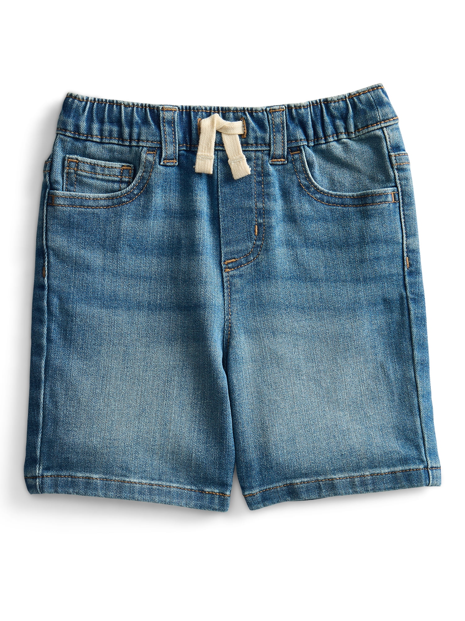 Wonder Nation Baby and Toddler Boys' Pull On Denim Shorts, Sizes 12M-5T