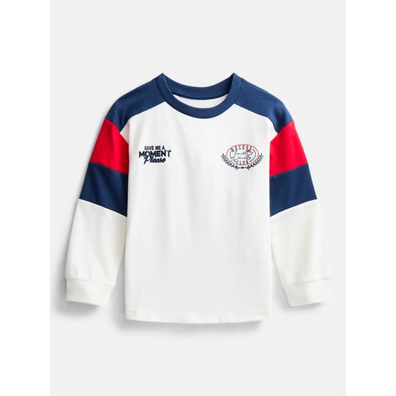 Wonder Nation Toddler Boys' Graphic Tee with Long Sleeves, Sizes 18M-5T