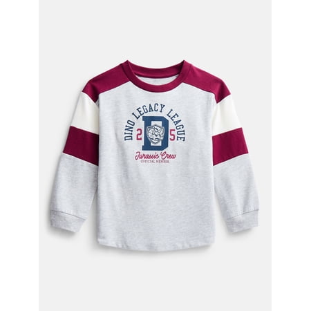 Wonder Nation Toddler Boys' Graphic Tee with Long Sleeves, Sizes 18M-5T