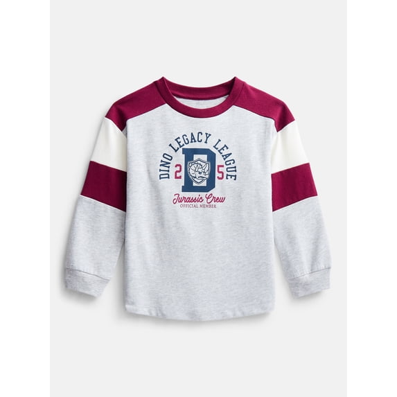 Wonder Nation Toddler Boys' Graphic Tee with Long Sleeves, Sizes 18M-5T