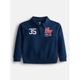 thumbnail image 1 of Wonder Nation Toddler Boys' Quarter Zip Sweater with Long Sleeves, Sizes 18M-5T, 1 of 3