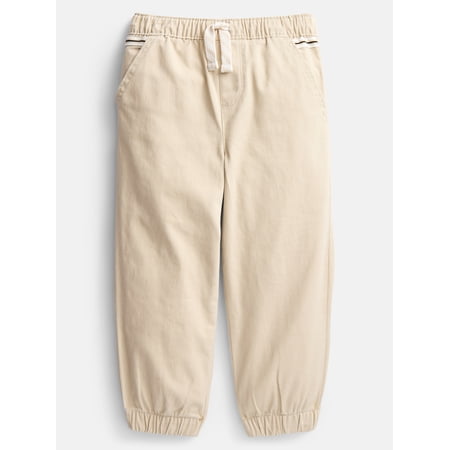 Wonder Nation Toddler Boys Woven Cotton Joggers, Sizes 18M-5T
