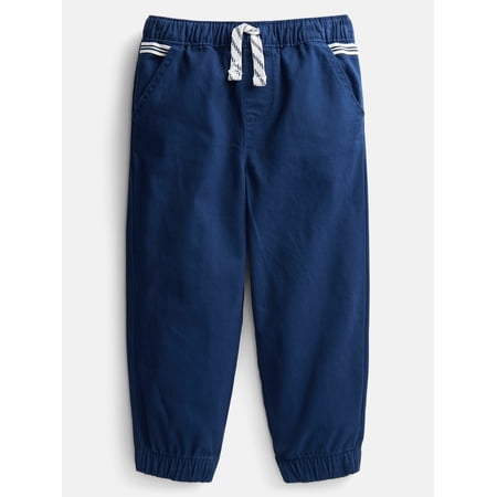 Wonder Nation Toddler Boys Woven Cotton Joggers, Sizes 18M-5T