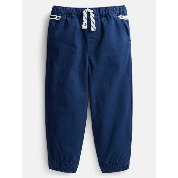 Wonder Nation Toddler Boys Woven Cotton Joggers, Sizes 18M-5T