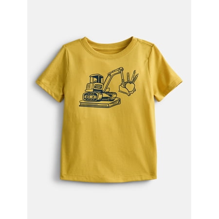 Wonder Nation Toddler Boys Graphic Tee with Short Sleeves, Sizes 18M-5T