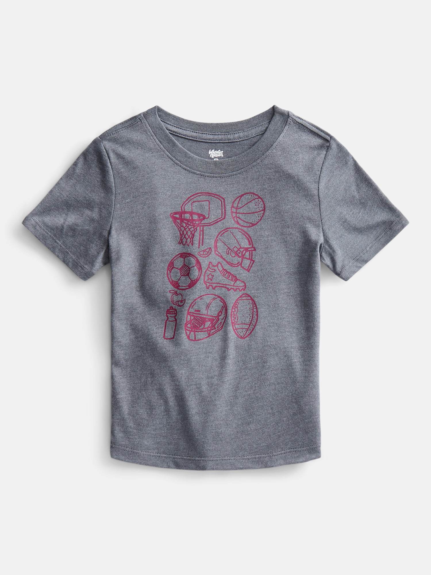 Wonder Nation Toddler Boys Graphic Tee with Short Sleeves, Sizes 18M-5T