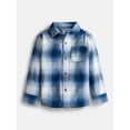 thumbnail image 1 of Wonder Nation Toddler Boys' Flannel Shirt with Long Sleeves, Sizes 12M-5T, 1 of 3