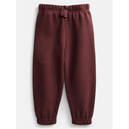 Wonder Nation Baby & Toddler Fleece Jogger Pants, Sizes 6M-5T