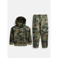 thumbnail image 1 of Wonder Nation Toddler Boys Fleece Hoodie and Cargo Pants Set, 2 Piece, Sizes 12M-5T, 1 of 5