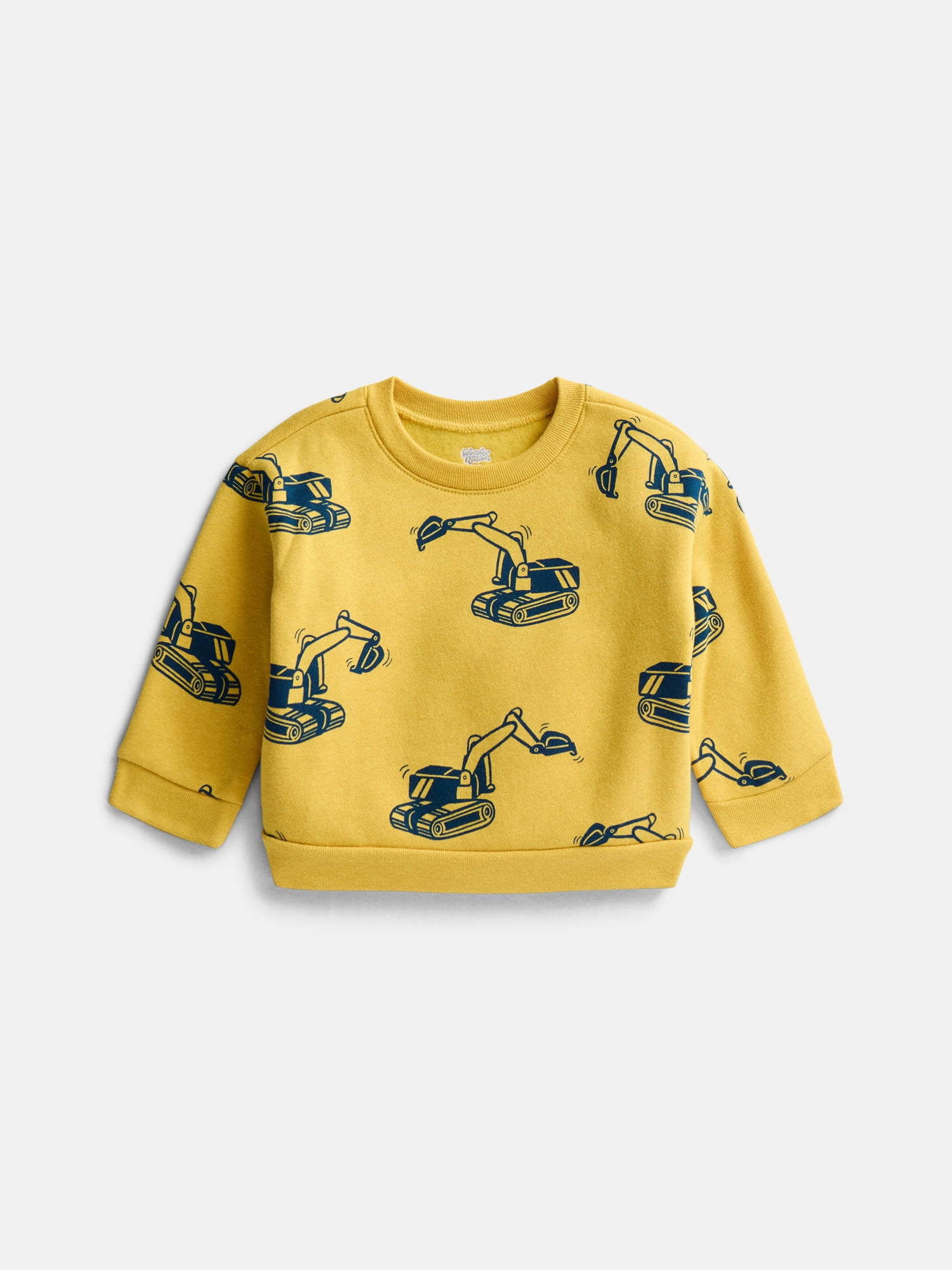 Wonder Nation Baby & Toddler Fleece Crewneck Sweatshirt, Sizes 6M-5T