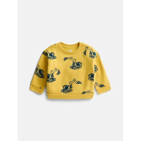 Wonder Nation Baby & Toddler Fleece Crewneck Sweatshirt, Sizes 6M-5T