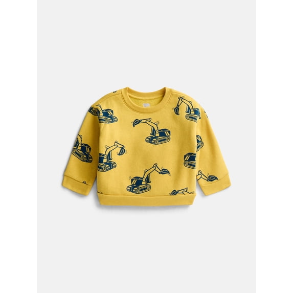 Wonder Nation Baby & Toddler Boys Graphic Fleece Crewneck Sweatshirt, Sizes 6M-5T